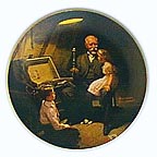 Grandpa's Treasure Chest collector plate by Norman Rockwell