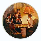 This Is The Room That Light Made collector plate by Norman Rockwell