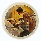 A Mother's Love collector plate by Norman Rockwell