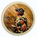 Faith collector plate by Norman Rockwell