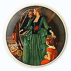 Grandma's Courting Dress collector plate by Norman Rockwell