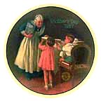 Grandma's Surprise collector plate by Norman Rockwell