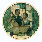 A Special Delivery collector plate by Norman Rockwell