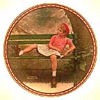 Breaking The Rules collector plate by Norman Rockwell