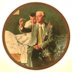 The Country Doctor collector plate by Norman Rockwell