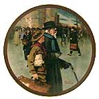 A Helping Hand collector plate by Norman Rockwell