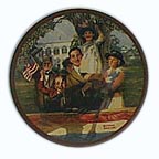 Our Love Of Country collector plate by Norman Rockwell