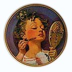 Making Believe At The Mirror collector plate by Norman Rockwell