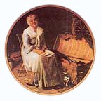 Reminiscing In The Quiet collector plate by Norman Rockwell