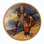 Waiting On The Shore collector plate by Norman Rockwell