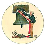 Celebration collector plate by Norman Rockwell
