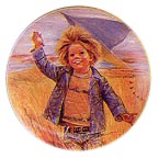 Kite Flying collector plate by Frances Hook