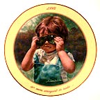 Love Is Never Arrogant Or Rude collector plate by Abbie Williams