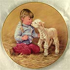 Getting Acquainted collector plate by Abbie Williams