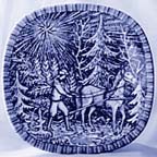 Bringing Home The Tree collector plate by Gunnar Nyland