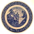 Shelling Peas collector plate by Carl Larsson