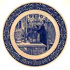 Candle Lighting collector plate by Carl Larsson