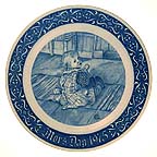 Pontius On The Floor collector plate by Carl Larsson