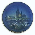 Christmas In Cologne collector plate by Georg K&uuml;spert