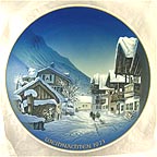 Christmas In Garmisch-Partenkirchen collector plate by Georg K&uuml;spert