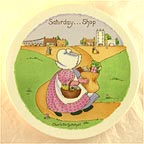 Saturday - Baking Day collector plate by Charlotte Gutshall