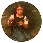 Lucie collector plate by William A. Bouguereau