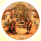 Rebekah At The Well collector plate by Yiannis Koutsis
