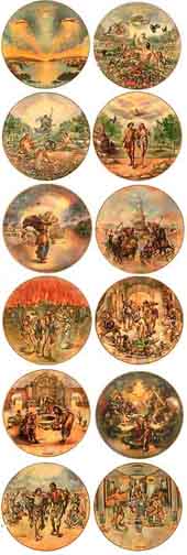 Set of 12 - Matching Serial Nos collector plate by Yiannis Koutsis
