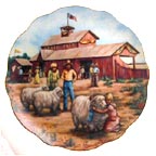 Fun At The Fair collector plate by Rosemary Calder