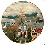 Halloween collector plate by Grandma Moses