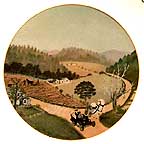 The Old Automobile collector plate by Grandma Moses