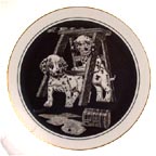 Double Trouble collector plate by Rudy Droguett