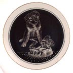 Guest For Dinner collector plate by Rudy Droguett