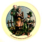 David Copperfield And Great Aunt Betsy Trotwood collector plate by Konrad Hack