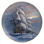 HMS Victory collector plate by Alan D'Estrehan