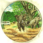 Great Tusks Of The Serengeti collector plate by B. Higgins Bond