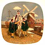 Christmas In Holland collector plate by Alton S. Tobey