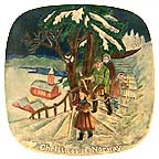 Christmas In Norway collector plate by Alton S. Tobey