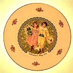 Victorian Boy And Girl collector plate
