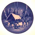 Feeding Time In Snow collector plate