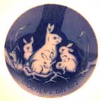 Rabbit Family collector plate