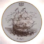 The Mayflower collector plate by H. Colclough