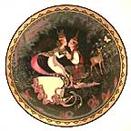 The Betrothal collector plate by Sandra Wakeen