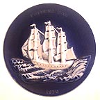The Frigate Raleigh collector plate