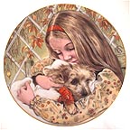 Wednesday's Child collector plate by Pam Cooper
