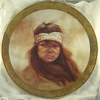 Apache Girl collector plate by Gregory Perillo