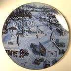 Country Christmas At Red Oak collector plate by Lowell Davis