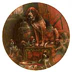 Plum Tuckered Out collector plate by Lowell Davis