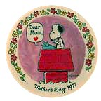 Dear Mom collector plate by Charles Schulz