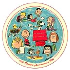 Peanuts 30th Birthday collector plate by Charles Schulz
